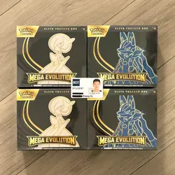 Pokemon Mega Evolution Regular ETB Gardevoir & Lucario (Set of 2) New & Sealed - Image 1
