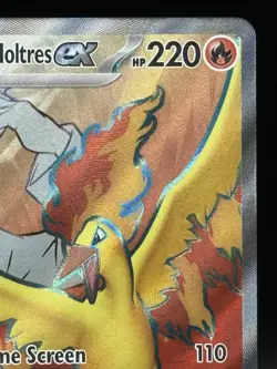 Destined Rivals Team Rockets Moltres EX 208/182 Pokemon TCG Full Art - Image 4