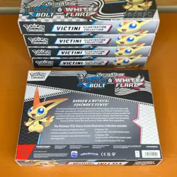 Pokemon Black Bolt White Flare VICTINI ILLUSTRATION COLLECTION (LOT OF 6 SEALED) - Image 3