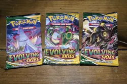New & Sealed! Pokemon TCG Evolving Skies Booster Packs - Set Of 3 - Image 1