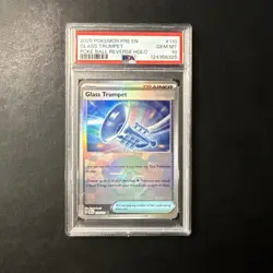 2025 Pokemon PRE EN #110 Glass Trumpet Poke Ball Reverse Holo - PSA 10 GEM! - Image 1