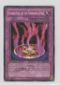 Cursed Seal of the Forbidden Spell 1st Ed. YuGiOh Invasion Chaos #IOC-049 2004 - Image 1