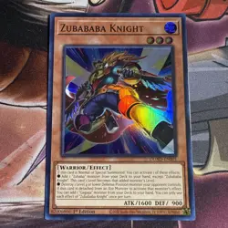 Yugioh! Zubababa Knight - DUAD-EN001 - Super Rare - 1st Edition Near Mint - Image 1