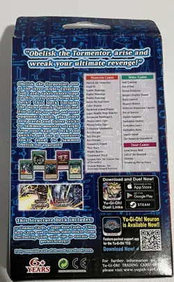 YUGIOH EGYPTIAN GOD DECK: OBELISK THE TORMENTOR [UNLIMITED EDITION] NEW/SEALED - Image 2