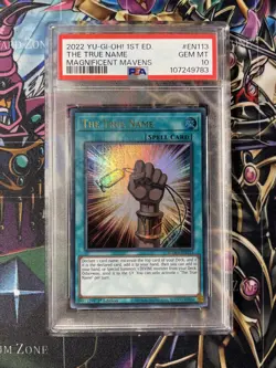 YuGiOh The True Name Ultra Pharaoh’s Rare PSA 10 MAMA-EN113 Magnificent Mavens - Image 1