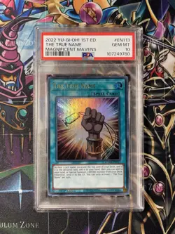 YuGiOh The True Name Ultra Pharaoh’s Rare PSA 10 MAMA-EN113 Magnificent Mavens - Image 1