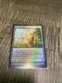 Zendikar Expeditions Breeding Pool Foil Card Near Mint Condition - Image 1