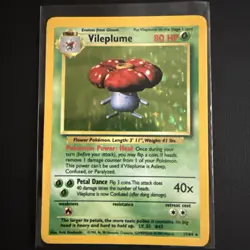 Pokemon TCG Jungle Vileplume Holo Unlimited Rare Card 15/64 NM Condition - Image 1