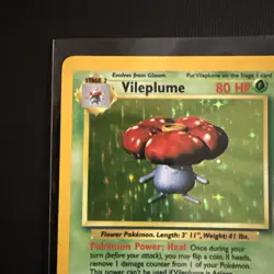 Pokemon TCG Jungle Vileplume Holo Unlimited Rare Card 15/64 NM Condition - Image 2