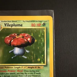 Pokemon TCG Jungle Vileplume Holo Unlimited Rare Card 15/64 NM Condition - Image 3