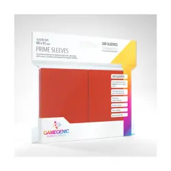 GameGenic Card Protection Prime Sleeves - Red (100) New - Image 1