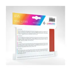 GameGenic Card Protection Prime Sleeves - Red (100) New - Image 2