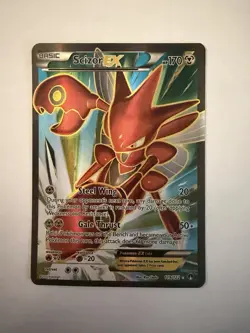 Scizor EX 119/122 Breakpoint Full Art Ultra Rare Pokemon Card LP/NM - Image 1