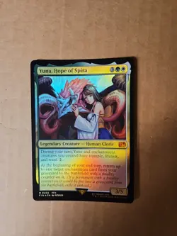 Yuna, Hope of Spira, Foil, Final Fantasy Magic: The Gathering Card NM Condition - Image 1