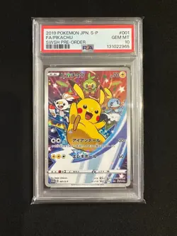 PSA 10 Pokemon Card Game Pikachu 001/S-P Seven Eleven Promo Japanese Japan F/S - Image 3