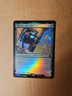 Prerelease FOIL MILES MORALES ULTIMATE SPIDER-MAN mtg Mythic PROMO - Image 1