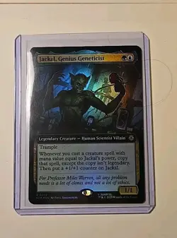 MTG Jackal, Genius Geneticist 0272 Foil (Extended Art) R Marvel's Spider-Man NM - Image 1