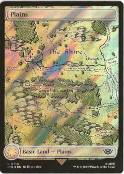 Plains 714 Land MTG Lord of the Rings Tales of Middle Earth NM/MT - Image 1