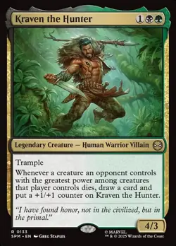 1x - Kraven the Hunter - #133 - Marvel's Spider-Man - NM MTG - Image 1