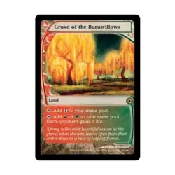 WOTC MtG Future Sight Grove of the Burnwillows (R) (Foil) VG - Image 1
