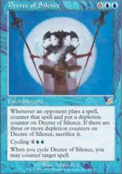 1 x Decree of Silence - Scourge - NM-Mint - MTG - Image 1