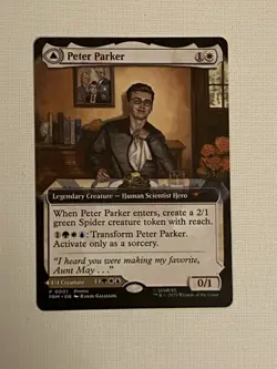 NYCC 2025 MTG Peter Parker / Amazing SPIDER-MAN PROMO Card Magic Gathering - Image 2