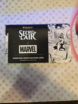 MTG Secret Lair Marvel Spider-Man: Venom Unleashed Inks Rainbow Foil - Sealed - Image 1