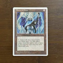 Throne of Bone LP MTG 1995 Core Set 4th Edition Regular Magic the Gathering Card - Image 1