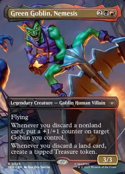 1x - Green Goblin, Nemesis - Borderless #23 - Marvel's Eternal-Legal - NM MTG - Image 1