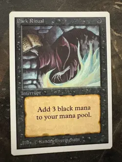 *** UNLIMITED Dark Ritual *** NM-Mint - Vintage MtG Magic - Image 1