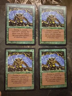 *** ARABIAN NIGHTS 4x Ghazban Ogre *** NM-Mint - Vintage MtG Magic - Image 1