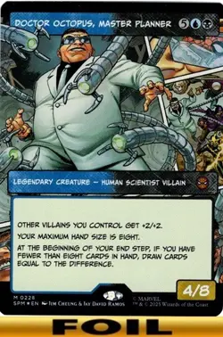 1x - Doctor Octopus, Master Planner - FOIL BORDERLESS #228 - Spider-Man MTG - Image 1