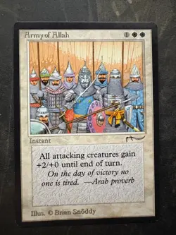 *** ARABIAN NIGHTS Army of Allah (Dark) *** NM-Mint - Vintage MtG Magic - Image 1