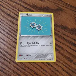 Klink 71/114 Common Regular Pokemon Steam Siege LP - Image 1