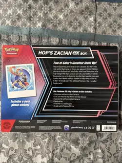 Pokemon TCG Hop's Zacian ex Boxes-Sealed New W/ Promos + 4 Booster Packs In Each - Image 2