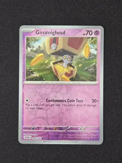 Pokemon TCG Paradox Rift: Gimmighoul (Reverse Holo) 088/182 (NM) - Image 2