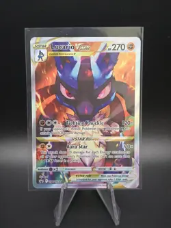 Pokemon TCG Lucario Vstar Crown Zenith ETB Promo - Near Mint - Image 1