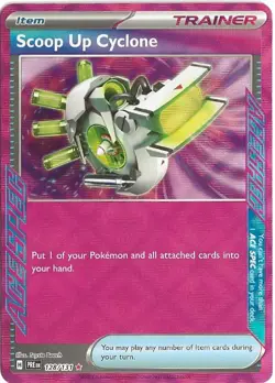 Scoop Up Cyclone 128/131 Pokemon Prismatic Evolutions Holo - Image 1
