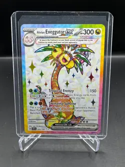 POKEMON! SURGING SPARKS! ALOLAN EXEGGUTOR EX! FULL ART! HOLO! 225/191 - Image 1