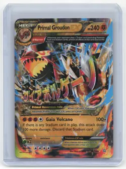 2015 Pokemon Primal Groudon EX Primal Clash #86/160 Moderately Played - Image 1