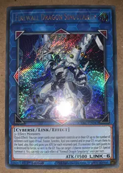 Yugioh Firewall Dragon Singularity CYAC-EN047 Secret Rare 1st Edition Near Mint - Image 1