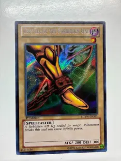 Yugioh Left Leg of the Forbidden One LCYW-EN303 Secret Rare 1st Ed VLP - Image 2