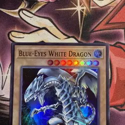 🔥 YUGIOH Blue Eyes White Dragon LCKC-EN001 ULTRA RARE ALTERNATE WORLD ART NM - Image 2
