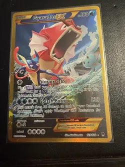 Gyarados EX 123/122 XY BREAKpoint 2016 Secret Holo Rare SHINY Pokemon Card TCG - Image 1