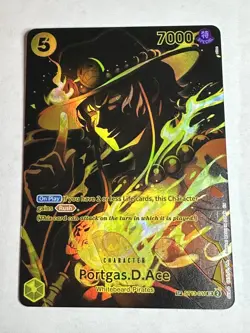 Portgas D. Ace Legacy of the Master One Piece Card SR/SP OP12 ST13-011 - Image 1