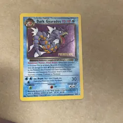 Pokemon Dark Gyarados TCG Prerelease Card 08/82 WOTC Promo Holo MP - Image 1
