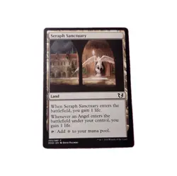 MTG Magic The Gathering Seraph Sanctuary Land Card Blessed Vs Cursed 033/080 - Image 1