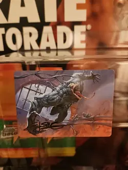 Venom, Evil Unleashed Art Card Art Series: Marvel's Spider-Man Stamped 12/54 - Image 1