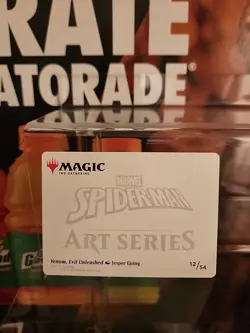 Venom, Evil Unleashed Art Card Art Series: Marvel's Spider-Man Stamped 12/54 - Image 2