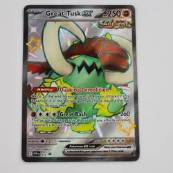 Great Tusk ex 072 - Pokemon Scarlet & Violet Black Star Promo Card - NM+ 2024 - Image 1